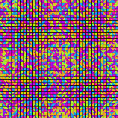 Soyut Geometrik Desen üretken hesaplama sanatı çizimi