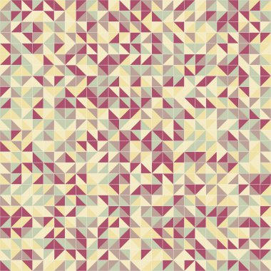 Soyut Geometrik Desen, üretken hesaplama sanatı çizimi 