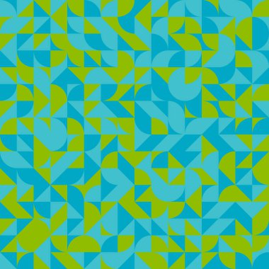 Soyut Geometrik Desen, üretken hesaplama sanatı çizimi 