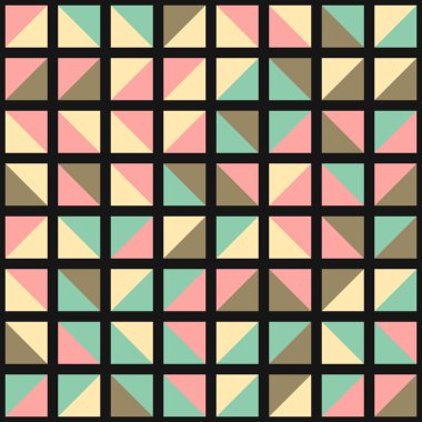 Soyut Geometrik Desen üretken hesaplama sanatı çizimi