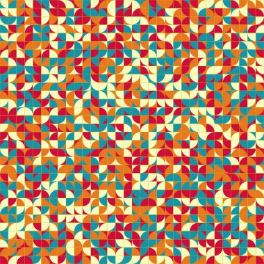 Soyut Geometrik Desen üretken hesaplama sanatı çizimi