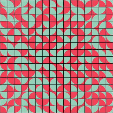 Soyut Geometrik Desen üretken hesaplama sanatı çizimi