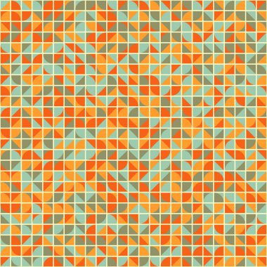 Soyut Geometrik Desen, üretken hesaplama sanatı çizimi 