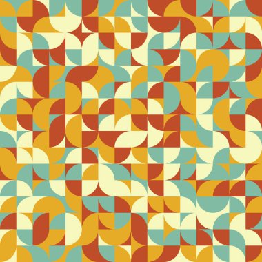 Soyut Geometrik Desen, üretken hesaplama sanatı çizimi 