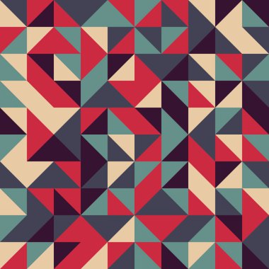 Soyut Geometrik Desen, üretken hesaplama sanatı çizimi 