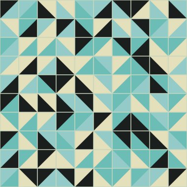 Soyut Geometrik Desen üretken hesaplama sanatı çizimi