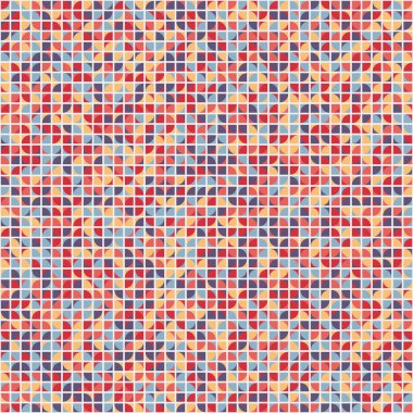 Soyut Geometrik Desen üretken hesaplama sanatı çizimi