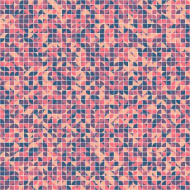 Soyut Geometrik Desen üretken hesaplama sanatı çizimi