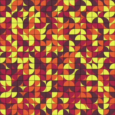 Soyut Geometrik Desen üretken hesaplama sanatı çizimi