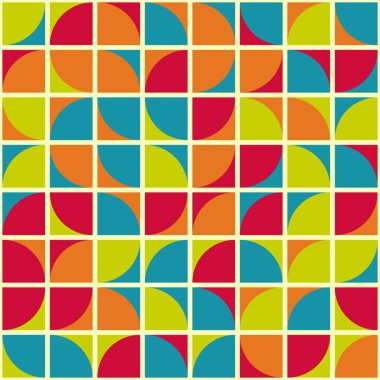 Soyut Geometrik Desen üretken hesaplama sanatı çizimi