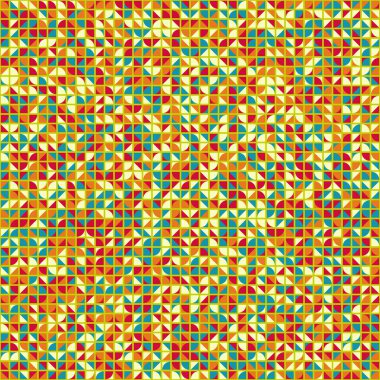 Soyut Geometrik Desen üretken hesaplama sanatı çizimi