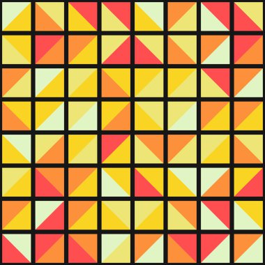 Soyut Geometrik Desen üretken hesaplama sanatı çizimi