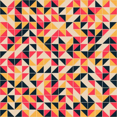 Soyut Geometrik Desen, üretken hesaplama sanatı çizimi 