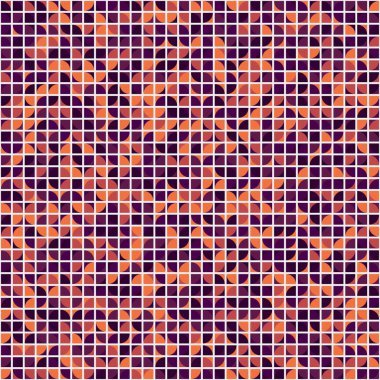 Soyut Geometrik Desen üretken hesaplama sanatı çizimi