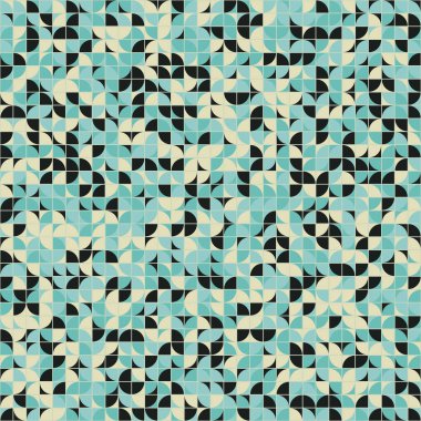 Soyut Geometrik Desen üretken hesaplama sanatı çizimi