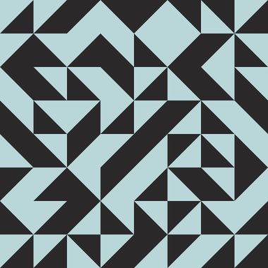 Soyut Geometrik Desen üretken hesaplama sanatı çizimi