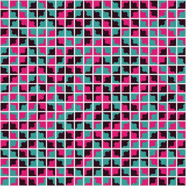 Soyut Geometrik Desen üretken hesaplama sanatı çizimi