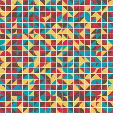 Soyut Geometrik Desen üretken hesaplama sanatı çizimi