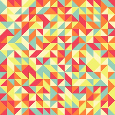 Soyut Geometrik Desen, üretken hesaplama sanatı çizimi 