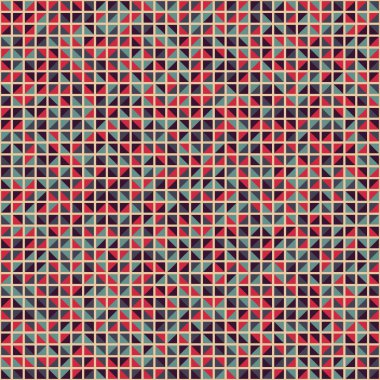 Soyut Geometrik Desen, üretken hesaplama sanatı çizimi 