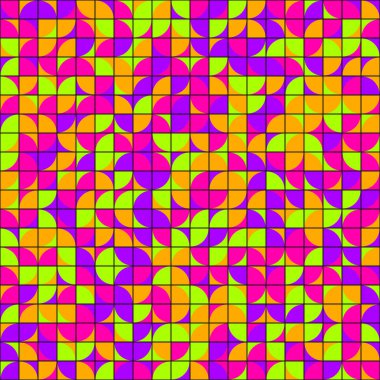 Soyut Geometrik Desen üretken hesaplama sanatı çizimi