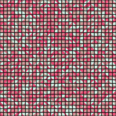 Soyut Geometrik Desen üretken hesaplama sanatı çizimi