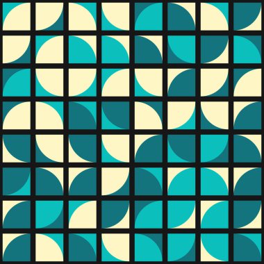 Soyut Geometrik Desen üretken hesaplama sanatı çizimi