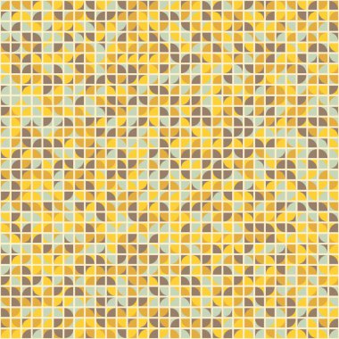 Soyut Geometrik Desen, üretken hesaplama sanatı çizimi 