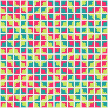 Soyut Geometrik Desen, üretken hesaplama sanatı çizimi 