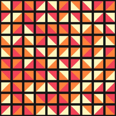 Soyut Geometrik Desen üretken hesaplama sanatı çizimi