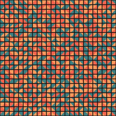 Soyut Geometrik Desen üretken hesaplama sanatı çizimi