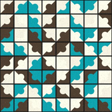 Soyut Geometrik Desen, üretken hesaplama sanatı çizimi 