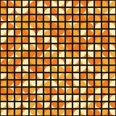 Soyut Geometrik Desen, üretken hesaplama sanatı çizimi 