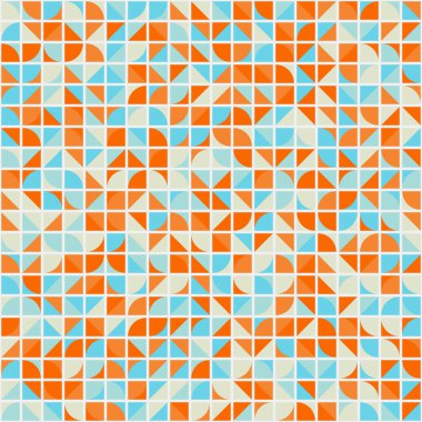 Soyut Geometrik Desen üretken hesaplama sanatı çizimi