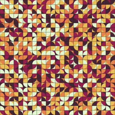 Soyut Geometrik Desen üretken hesaplama sanatı çizimi