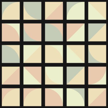 Soyut Geometrik Desen üretken hesaplama sanatı çizimi