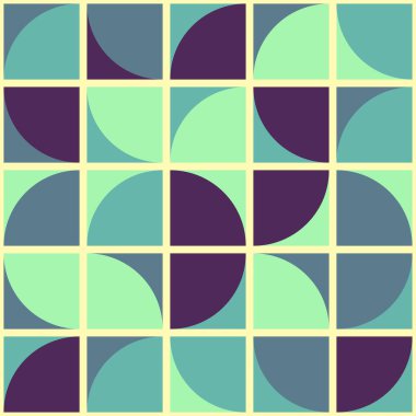 Soyut Geometrik Desen üretken hesaplama sanatı çizimi