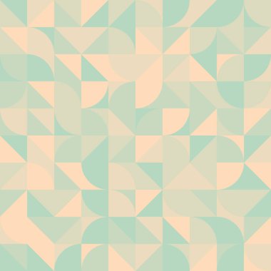 Soyut Geometrik Desen, üretken hesaplama sanatı çizimi 