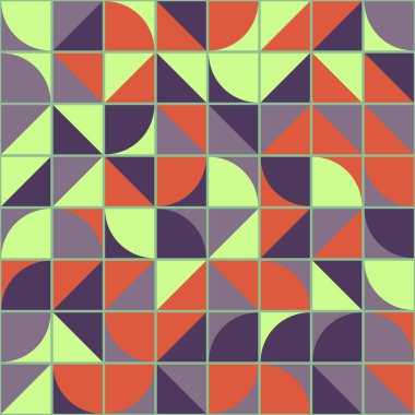 Soyut Geometrik Desen üretken hesaplama sanatı çizimi