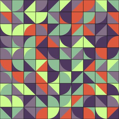 Soyut Geometrik Desen üretken hesaplama sanatı çizimi