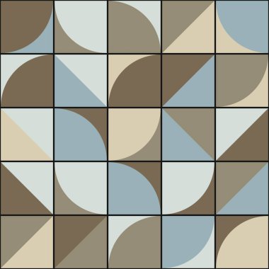 Soyut Geometrik Desen üretken hesaplama sanatı çizimi