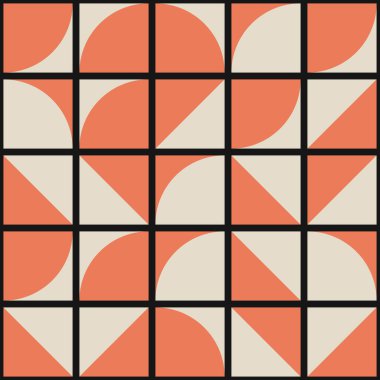 Soyut Geometrik Desen üretken hesaplama sanatı çizimi