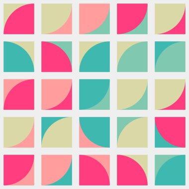 Soyut Geometrik Desen üretken hesaplama sanatı çizimi