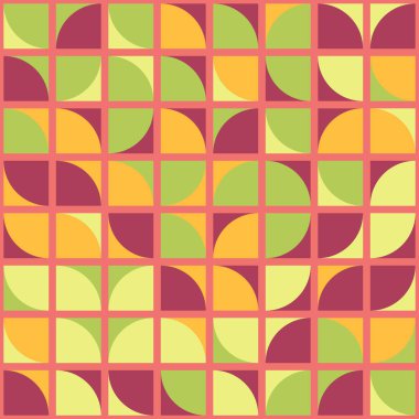 Soyut Geometrik Desen üretken hesaplama sanatı çizimi