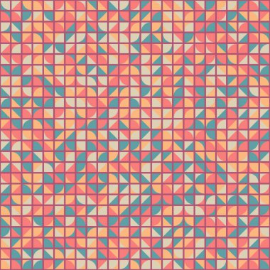 Soyut Geometrik Desen, üretken hesaplama sanatı çizimi 