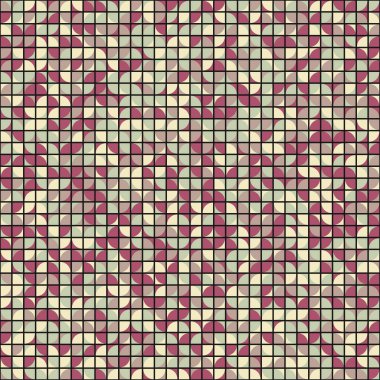 Soyut Geometrik Desen üretken hesaplama sanatı çizimi