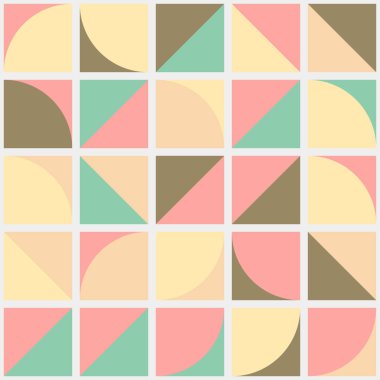 Soyut Geometrik Desen üretken hesaplama sanatı çizimi