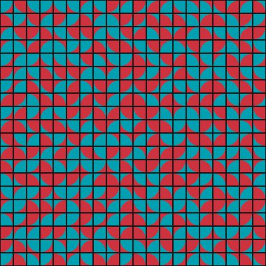 Soyut Geometrik Desen üretken hesaplama sanatı çizimi