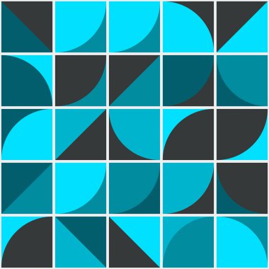 Soyut Geometrik Desen üretken hesaplama sanatı çizimi