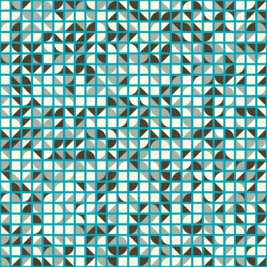 Soyut Geometrik Desen üretken hesaplama sanatı çizimi